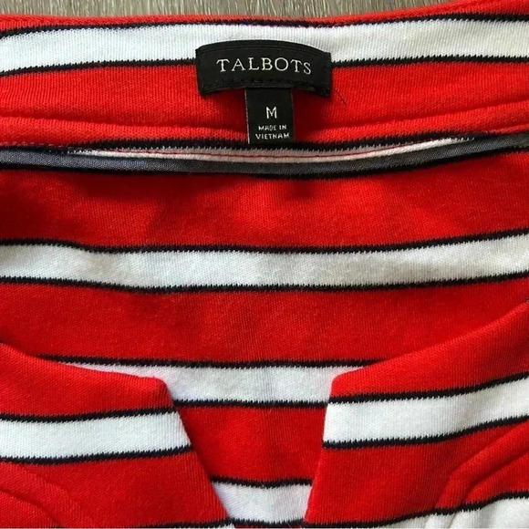 Women’s Talbots Striped Red White And Blue Tank Top Dress Size Medium - Picture 4 of 4
